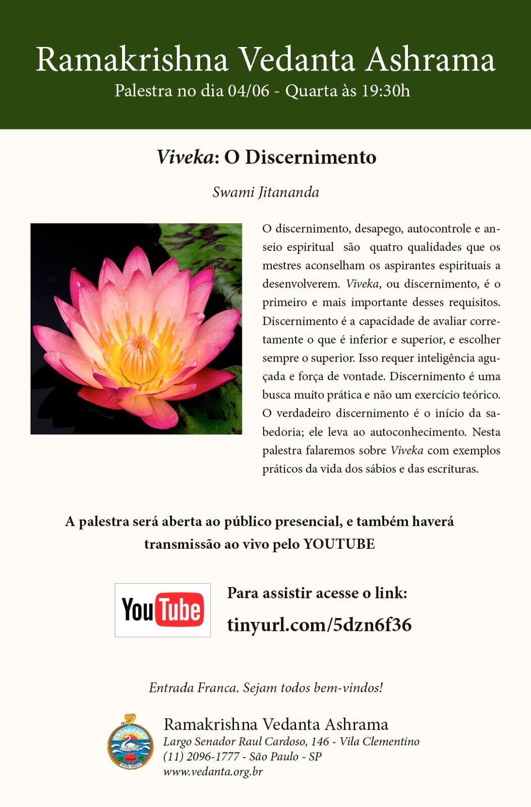 Palestra de quarta - Vedanta