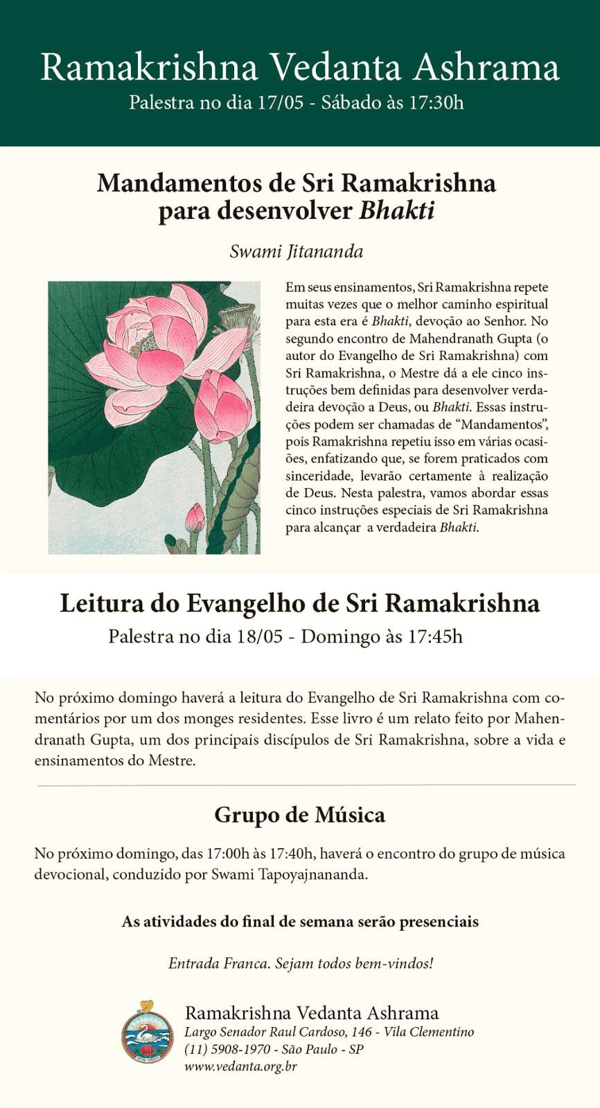 Palestra de quarta - Vedanta