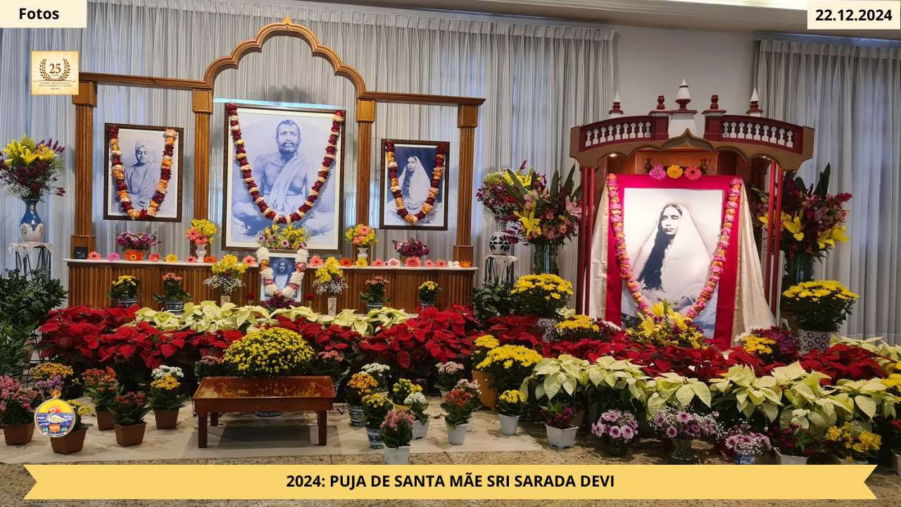 2024 - Puja de Santa Mãe Sri Sarada Devi