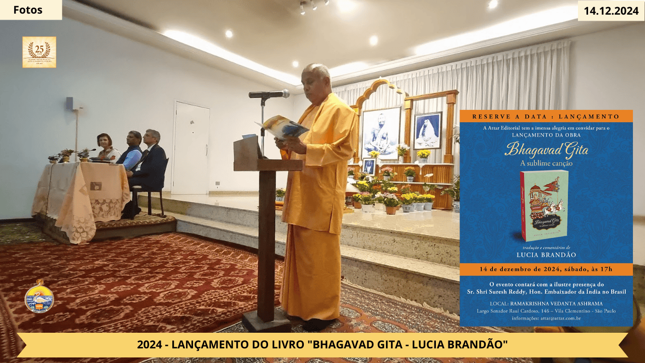 2024 -Lançamento do Livro Bhagavadgita